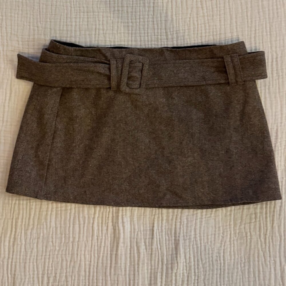Reformation Mini Skirt with Belt (size 2)